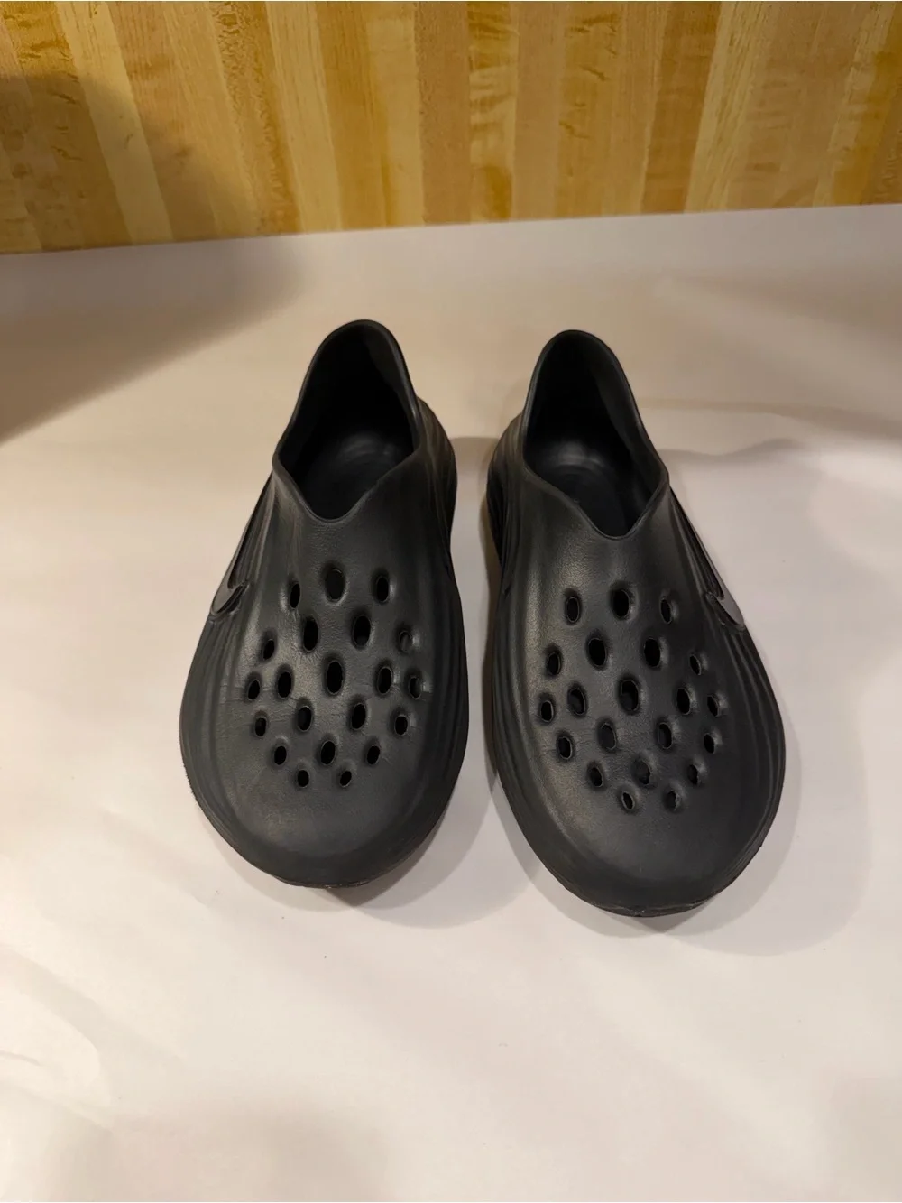 Nike Kids reactx Black Slip-On Clog Sandals